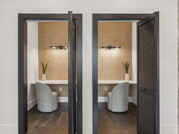 Lobby with Private Office Spaces at Marisol Apartments in Port Charlotte FL